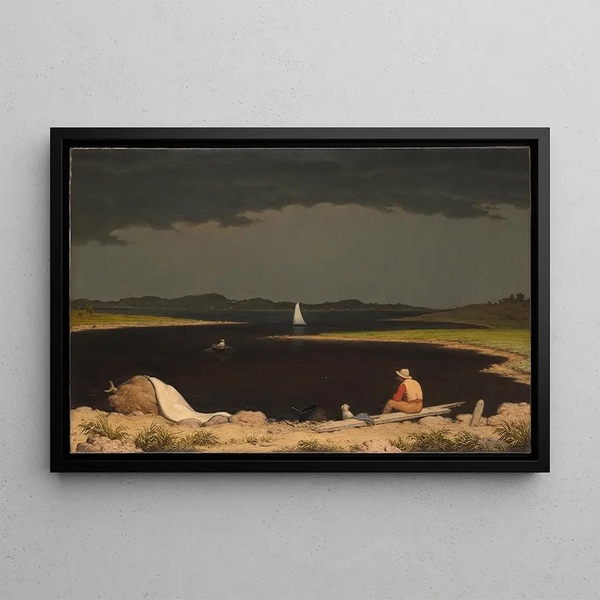 Nadchodząca burza - Martin Johnson Heade — oprawiony obraz na ścianie