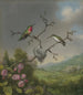 Kolibry i kwiaty jabłoni - Martin Johnson Heade — widok dzieła