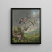 Kolibry i kwiaty jabłoni - Martin Johnson Heade — oprawiony obraz na ścianie