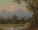 Scena południowoamerykańska z chatką - Martin Johnson Heade — widok dzieła