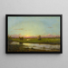 Zachód słońca nad łąkami w Newburyport - Martin Johnson Heade — oprawiony obraz na ścianie