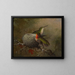 Dwie gorgory bliskie swojemu gniazdu - Martin Johnson Heade — oprawiony obraz na ścianie
