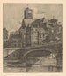 Widok na Saint-Gervais w Paryżu - Martin Monnickendam — widok dzieła