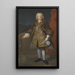 Carl Gustaf Tessin 1695-1770 - Martin van Meytens — oprawiony obraz na ścianie