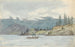 pejzażu nad jeziorem z łodzią wiosłową, fiord Krøderen, Norwegia - Martinus Rørbye — widok dzieła