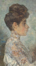 Portret Lizzy z profilu w prawo - Martinus van Andringa — widok dzieła