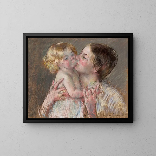 Uściski dla niemowlęcia Ann nr 3 - Mary Cassatt — oprawiony obraz na ścianie