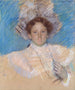 Adaline Havemeyer z białym kapeluszem - Mary Cassatt — widok dzieła