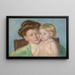 Matka i dziecko - Mary Cassatt — oprawiony obraz na ścianie