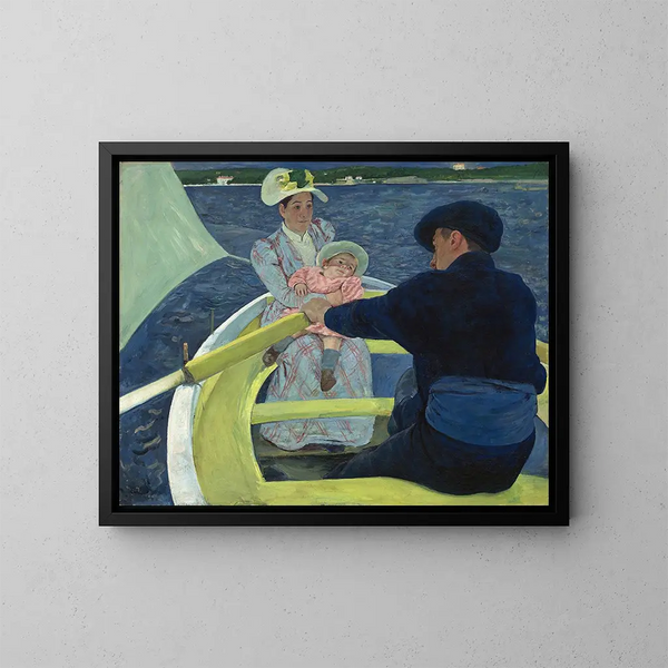 La Sortie en bateau - Mary Cassatt — oprawiony obraz na ścianie