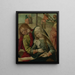 La Vierge et saint Jean pleurant le corps du Christ fragment d'une Lamentation du Christ - Maître de Delft — oprawiony obraz na ścianie