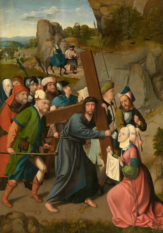 Master of Hoogstraeten - The Bearing of the Cross and the Flight into Egypt.webp