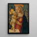 La Vierge à l'Enfant - Mistrz z San Miniato — oprawiony obraz na ścianie