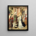 L'Adoration de l'Enfant - Maître du Retable de Saint-Barthélemy — oprawiony obraz na ścianie