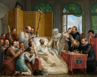 Mattheus Ignatius van Bree - The Death of Peter Paul Rubens.webp