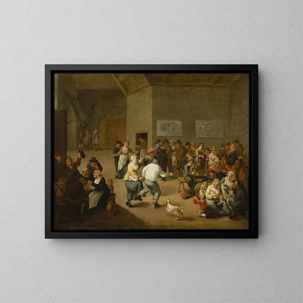 Rozrywka w gospodzie - Mattheus van Helmont — oprawiony obraz na ścianie