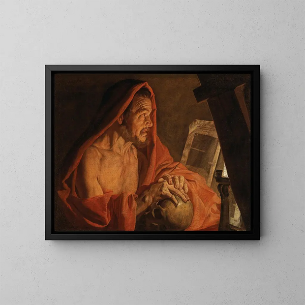 Święty Hieronim - Matthias Stom — oprawiony obraz na ścianie