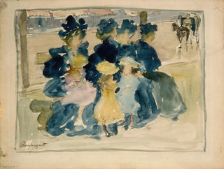 Le long du boulevard - Maurice Prendergast — widok dzieła