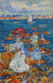 Figury podczas odpływu na skałach - Maurice Prendergast — widok dzieła