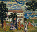 Wioska Nowej Anglii - Maurice Prendergast — widok dzieła