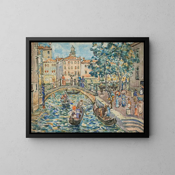 Scena z Wenecji - Maurice Prendergast — oprawiony obraz na ścianie