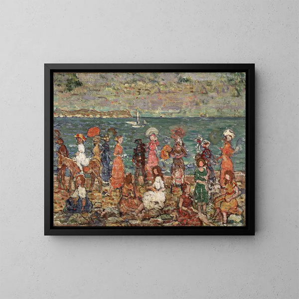 Plage - Maurice Prendergast — oprawiony obraz na ścianie