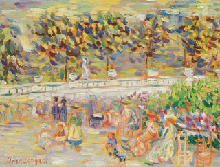 Lato w parku Jardin du Luxembourg Paryż - Maurice Prendergast — widok dzieła
