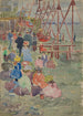 Huśtawki na plaży Revere - Maurice Prendergast — widok dzieła