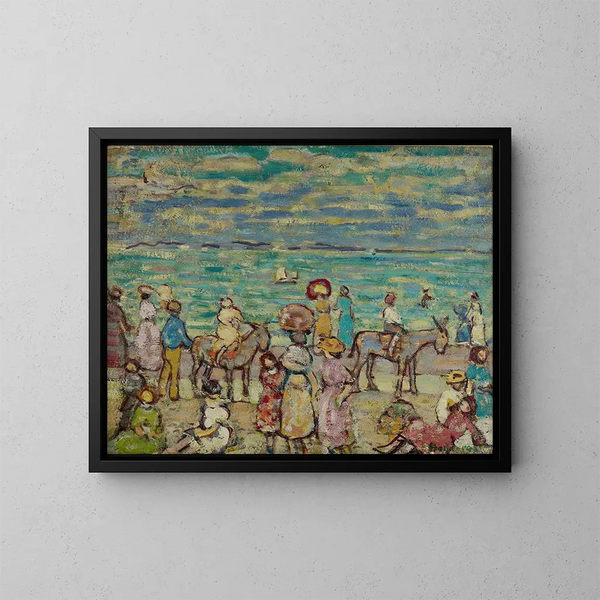 La Plage - Maurice Prendergast — oprawiony obraz na ścianie