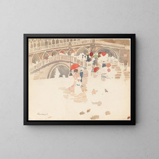 Maurice Prendergast - Umbrellas in the Rain Venice.webp