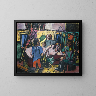 Cyrkowa karawana - Max Beckmann — oprawiony obraz na ścianie