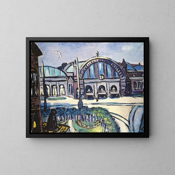 Reprodukcja obrazu Dworzec we Frankfurcie nad Menem - Max Beckmann