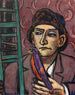 Mężczyzna z ptakiem - Max Beckmann — widok dzieła
