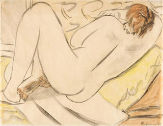 Nu endormi - Max Beckmann — widok dzieła