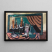 Martwa natura z odwróconą świecą - Max Beckmann — oprawiony obraz na ścianie