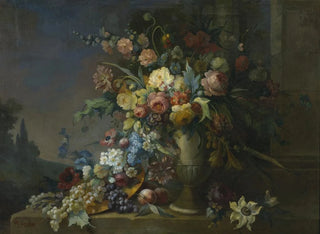 Max Carlier - Still Life with Flowers and Fruit.webp
