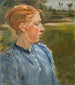 Dziewczyna w niebieskim w krajobrazie - Max Liebermann — widok dzieła