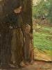 Kobieta z dzieckiem pod drzewem - Max Liebermann — widok dzieła