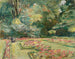La terrasse de fleurs dans le jardin du Wannsee vers le nord - Max Liebermann — widok dzieła