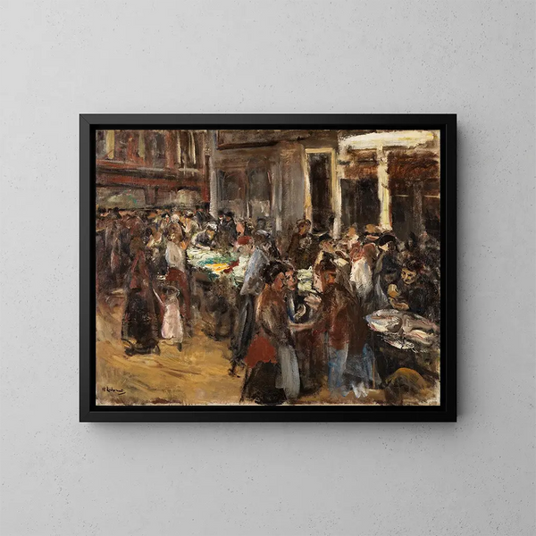 Targ Klejnotów w Amsterdamie - Max Liebermann — oprawiony obraz na ścianie