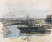 Quai à Hambourg - Max Liebermann — widok dzieła