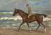 Kawaler na plaży w lewo - Max Liebermann — widok dzieła