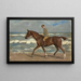 Kawaler na plaży w lewo - Max Liebermann — oprawiony obraz na ścianie