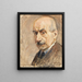 autoportretu - Max Liebermann — oprawiony obraz na ścianie