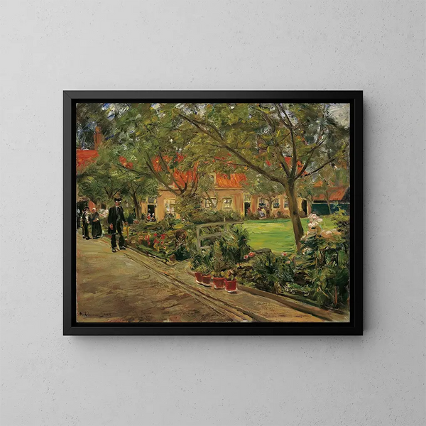 Ogrod szpitalny w Edam - Max Liebermann — oprawiony obraz na ścianie