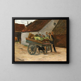 Max Liebermann - Vegetable barrow  dog cart.webp