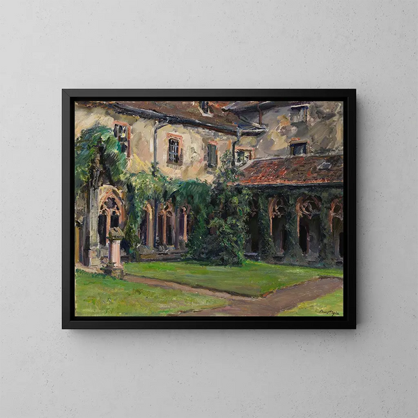 Cloître de l'abbaye des Augustins à Landau II - Max Slevogt — oprawiony obraz na ścianie