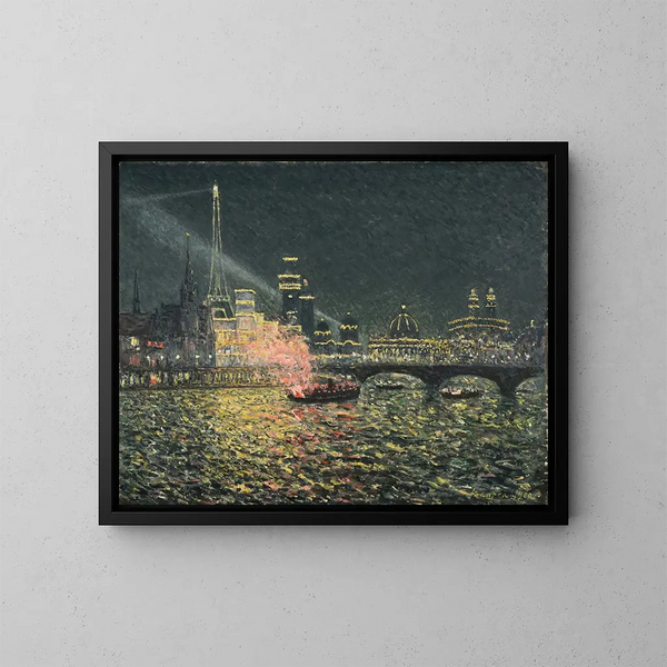 Nocna fiesta, Wystawa światowa, Paryż 1900 - Maxime Maufra — oprawiony obraz na ścianie