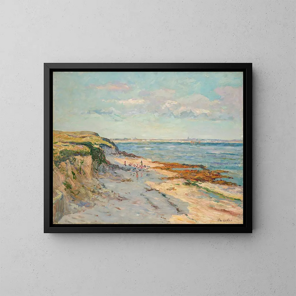 Plaża Kerhostin, Morbihan - Maxime Maufra — oprawiony obraz na ścianie