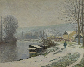 La neige à Port-Marly - Maxime Maufra — widok dzieła